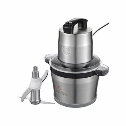 King Style Hachoir à Viande Electrique Inox 6 Litres - Trancheuse à Tranches D'Oignons