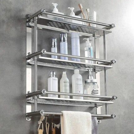 Generic Etagère de rangement pour salle de bain 3 niveaux