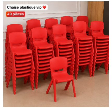 Chaise enfant rouge